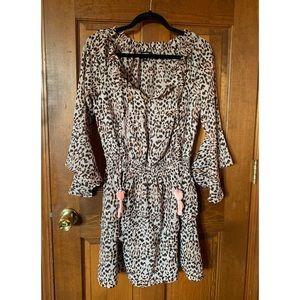 mini cheetah print dress